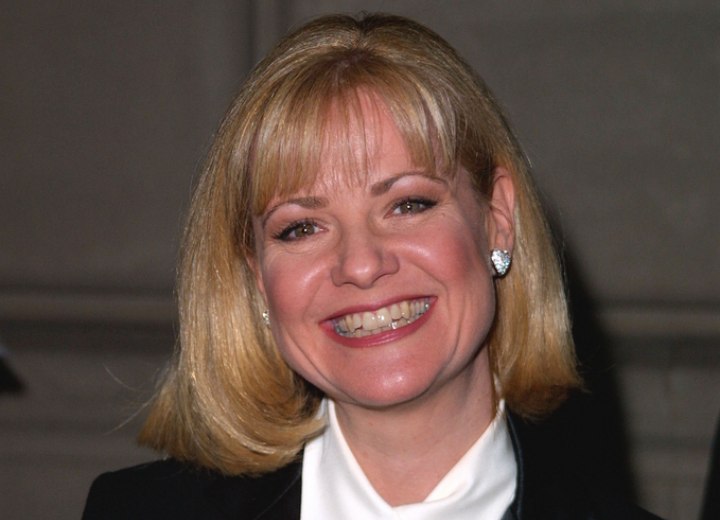 Bonnie Hunt - Bob haircut with bangs