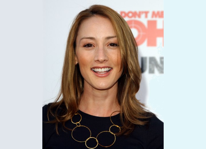 Bree Turner wearing her hair around shoulder length