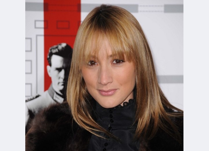 Bree Turner - Long hairstyle with transparent bangs