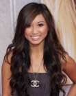 Brenda Song with very long hair