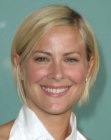 Brittany Daniel with a sporty short bob haircut