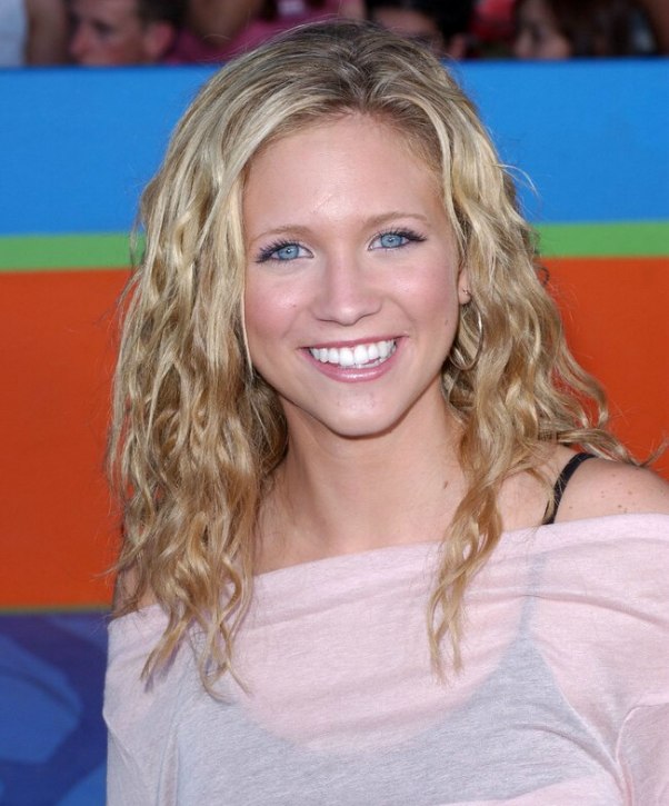Brittany Snow with free flowing wavy hair  Sun kissed blonde