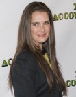 Brooke Shields aged over 40 and wearing her hair very long