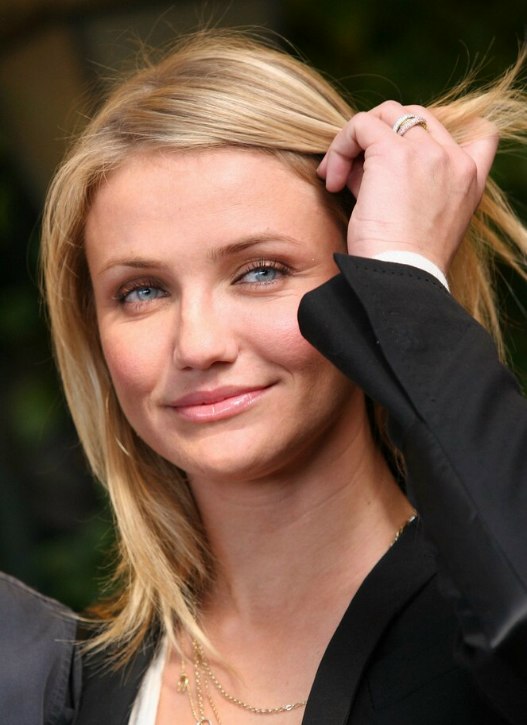 Cameron Diaz  Simple long hairstyle suitable for formal 