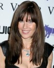 Carol Alt sporting long bangs