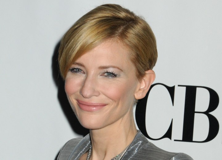 Cate Blanchett with short hair | Easy and refreshing short hairstyle