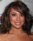 Cheryl Burke with a long haircut