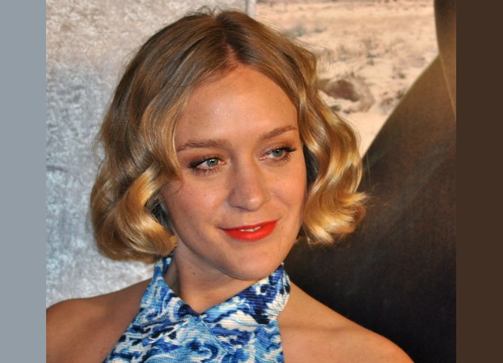 Chloë Sevigny with a short hairstyle that suits her long face shape