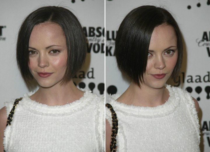 Christina Ricci - Short bob haircut for a heart shaped face