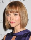 Christina Ricci sporting a longer than chin length bob