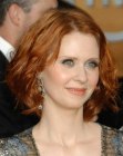 Cynthia Nixon with red hair