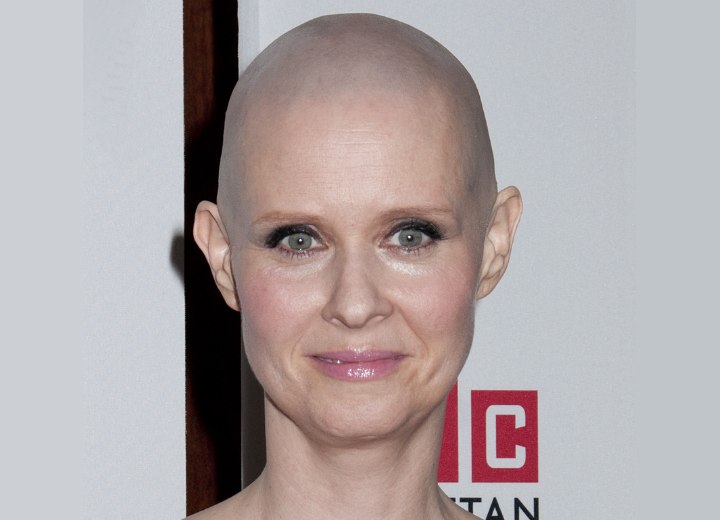 Bald Cynthia Nixon