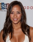 Dania Ramirez sporting mid-back length hair with cascading waves