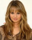 Debby Ryan - Long hairstyle with bangs