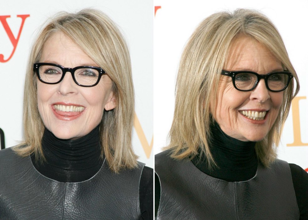 Diane Keaton Shoulder Length Hair For Older Women