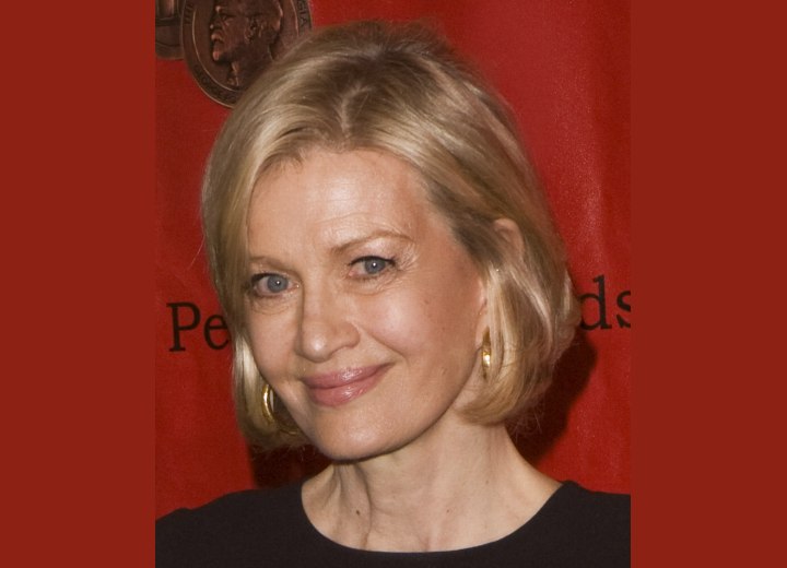Diane Sawyer - Short and just below the ears bob