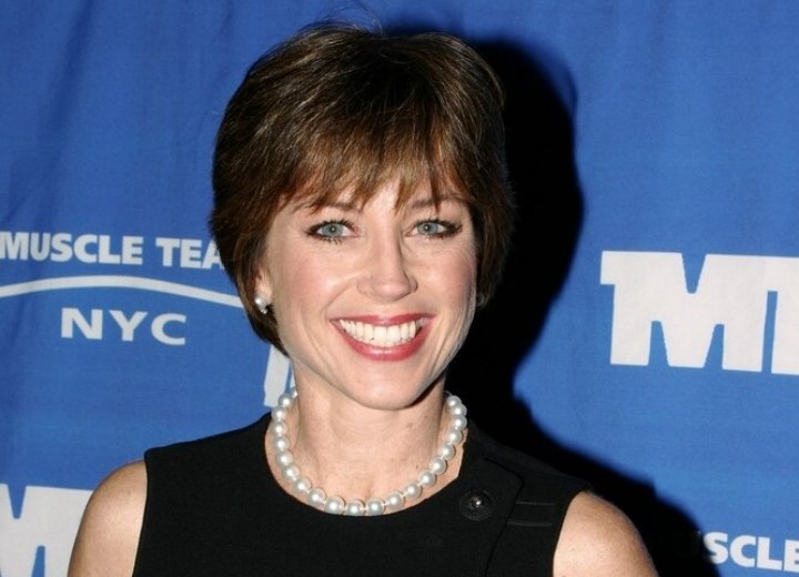 Dorothy Hamill - Short wash and go hairstyle