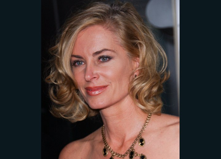 Eileen Davidson - Medium length hairstyle with curls