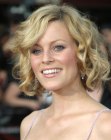 Elizabeth Banks sporting a neck level bob with curls