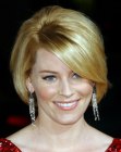 Elizabeth Banks with bobbed hair