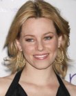 Elizabeth Banks wearing a scoop neck dress