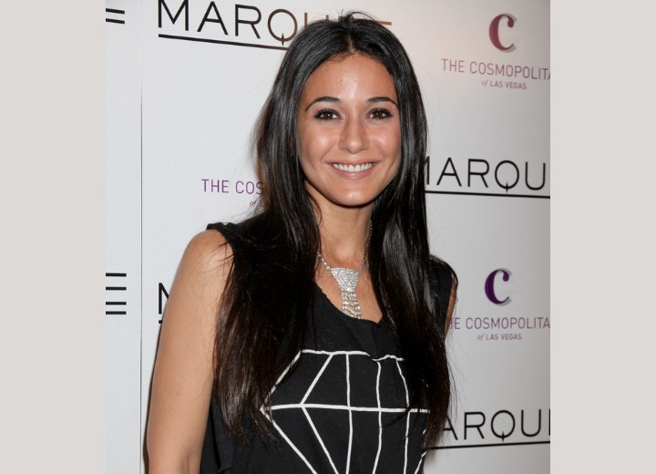 Emmanuelle Chriqui - Long sleek hairstyle for women with an oval face
