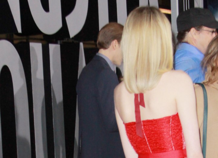 Back view of Emma Stone's hairstyle