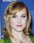 Evan Rachel Wood's vintage inspired hairstyle for midlength hair