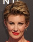 Faith Hill with her hair in a pixie