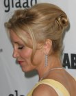 Felicity Huffman with her hair into an updo