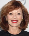 Frances Fisher wearing her hair in a voluminous bob