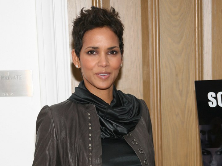 Halle Berry pixie cut