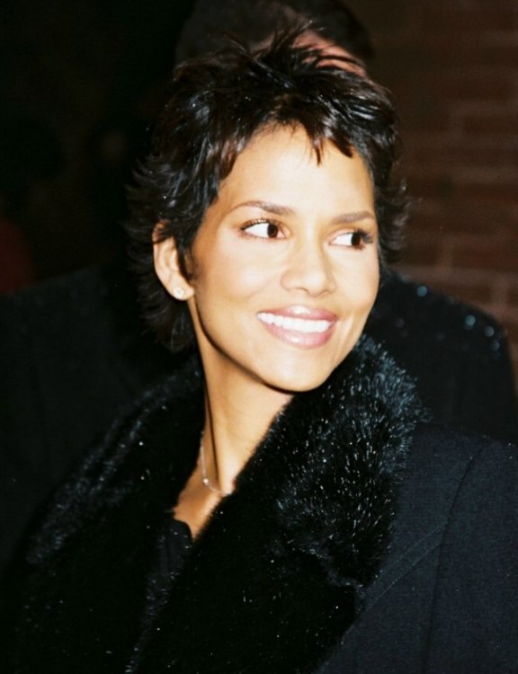 Halle Berry's extremely short hair cut into a stunning crop