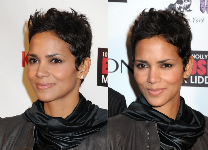 Halle Berry's new short hair