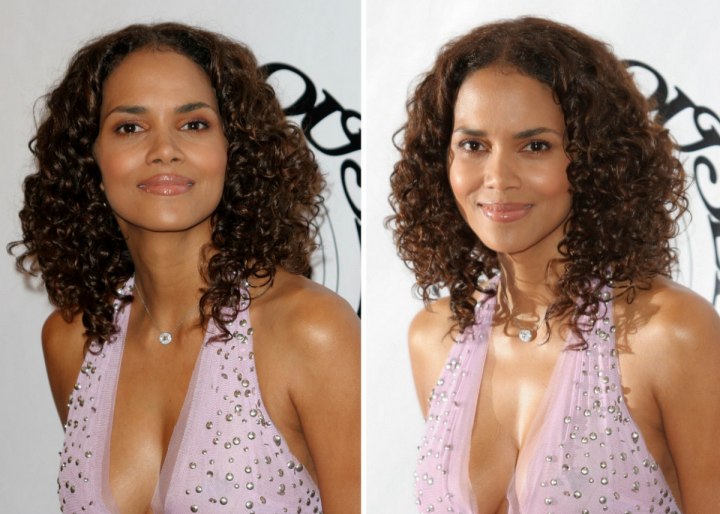 Halle Berry - Long hairstyles fro African women