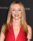 Heather Graham with her fine hair cut in a long style