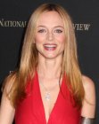 Heather Graham's long center split hair