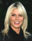 Heidi Klum with hair just below the shoulders