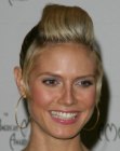 Heidi Klum sporting a high ponytail