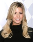 Ivanka Trump wearing her hair long and parted on the side