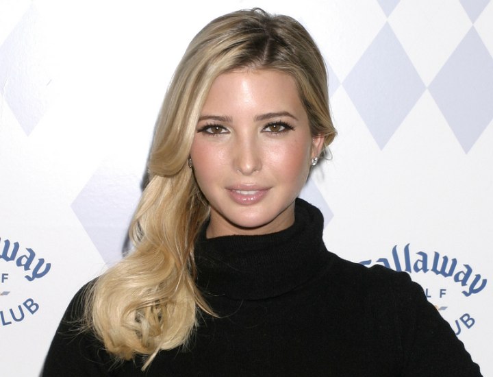 Ivanka Trump wearing a black turtleneck