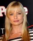 Jaime Pressly's long blonde hair with darker slices