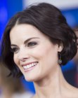 Jaimie Alexander with her hair in a short bob