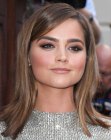 Jenna Coleman with shoulder length hair