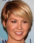 Jenna Elfman with short hair