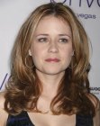 Jenna Fischer's long layered hair