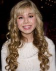 Jennette McCurdy with blonde spiral curls