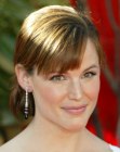 Jennifer Garner with her hair in an updo