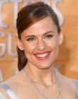 Jennifer Garner's classy high ponytail with a barrette