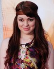 Jennifer Stone's sixties hairband look